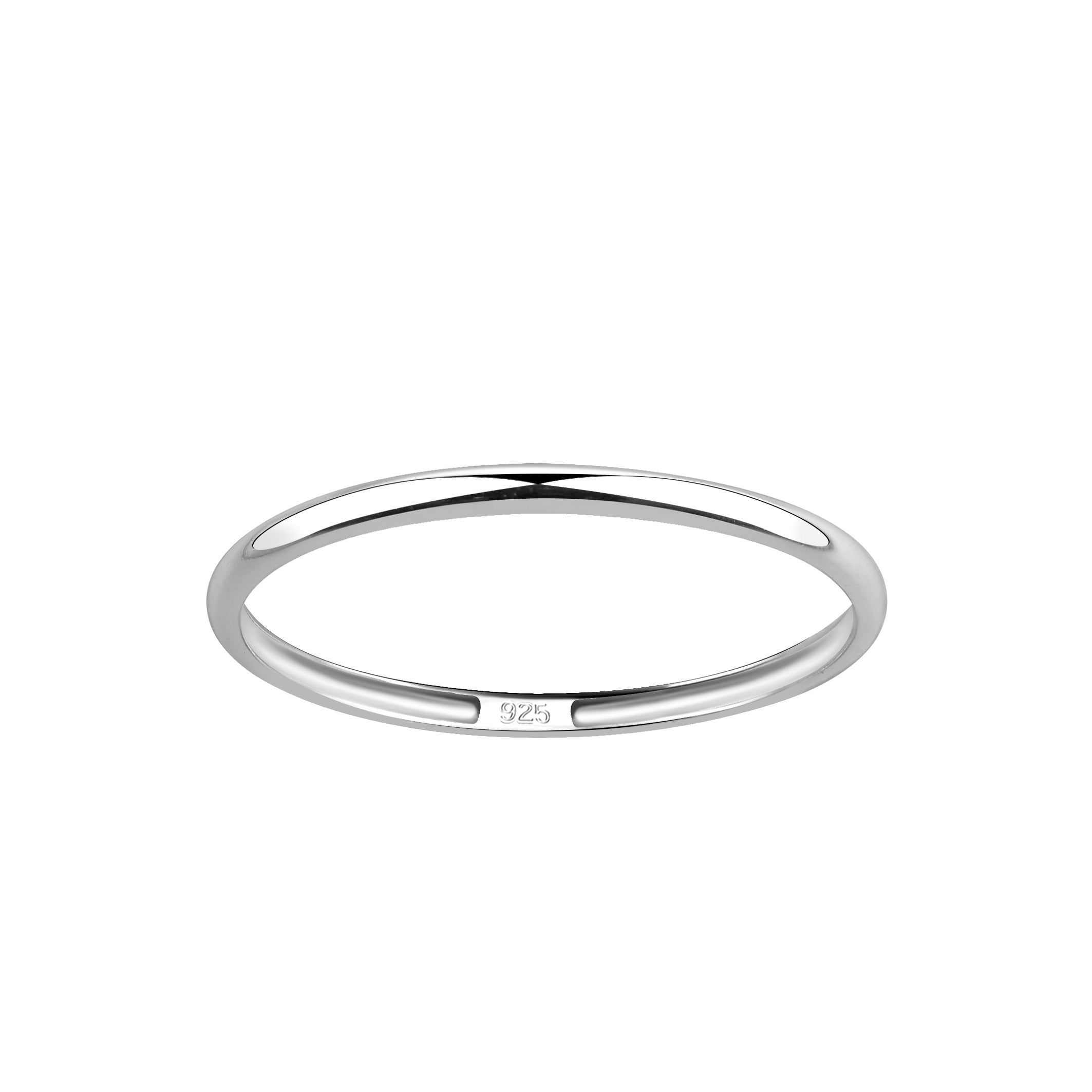 1.5mm Band Silver Ring