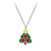 Silver Christmas Tree Necklace